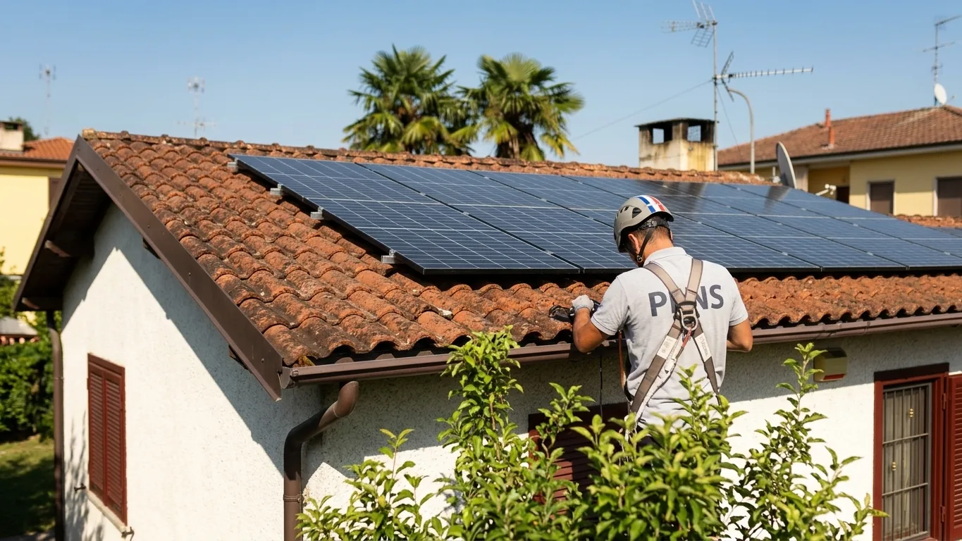Entretien de panneaux solaires